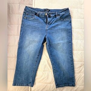 D.jeans Women's Blue Jeans Capri Size 14P